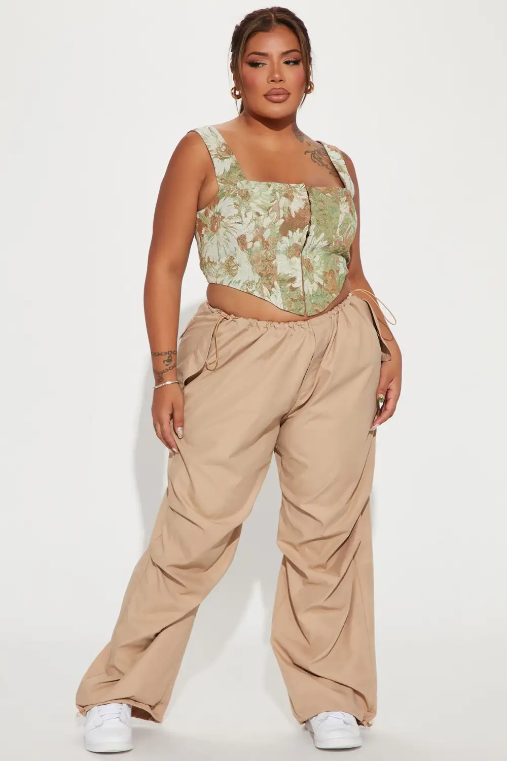 More Than A Dream Corset Top - Sage/combo