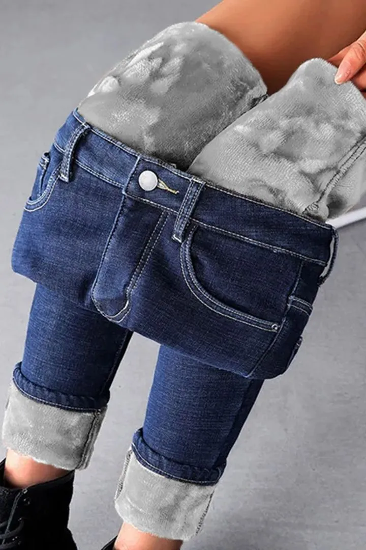 Thermo Lined High Stretch Skinny Jeans