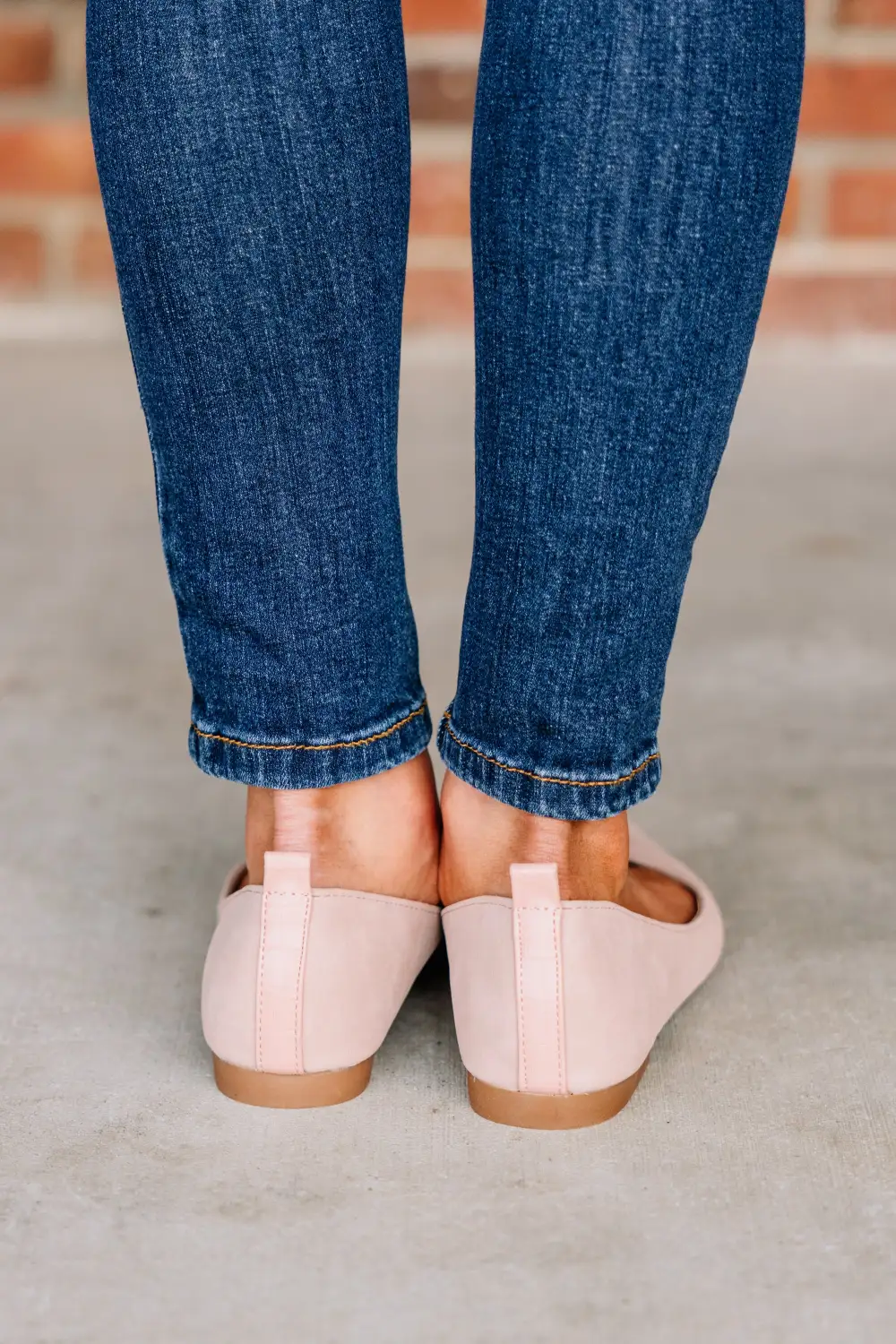 Can't Walk Away Blush Pink Flats