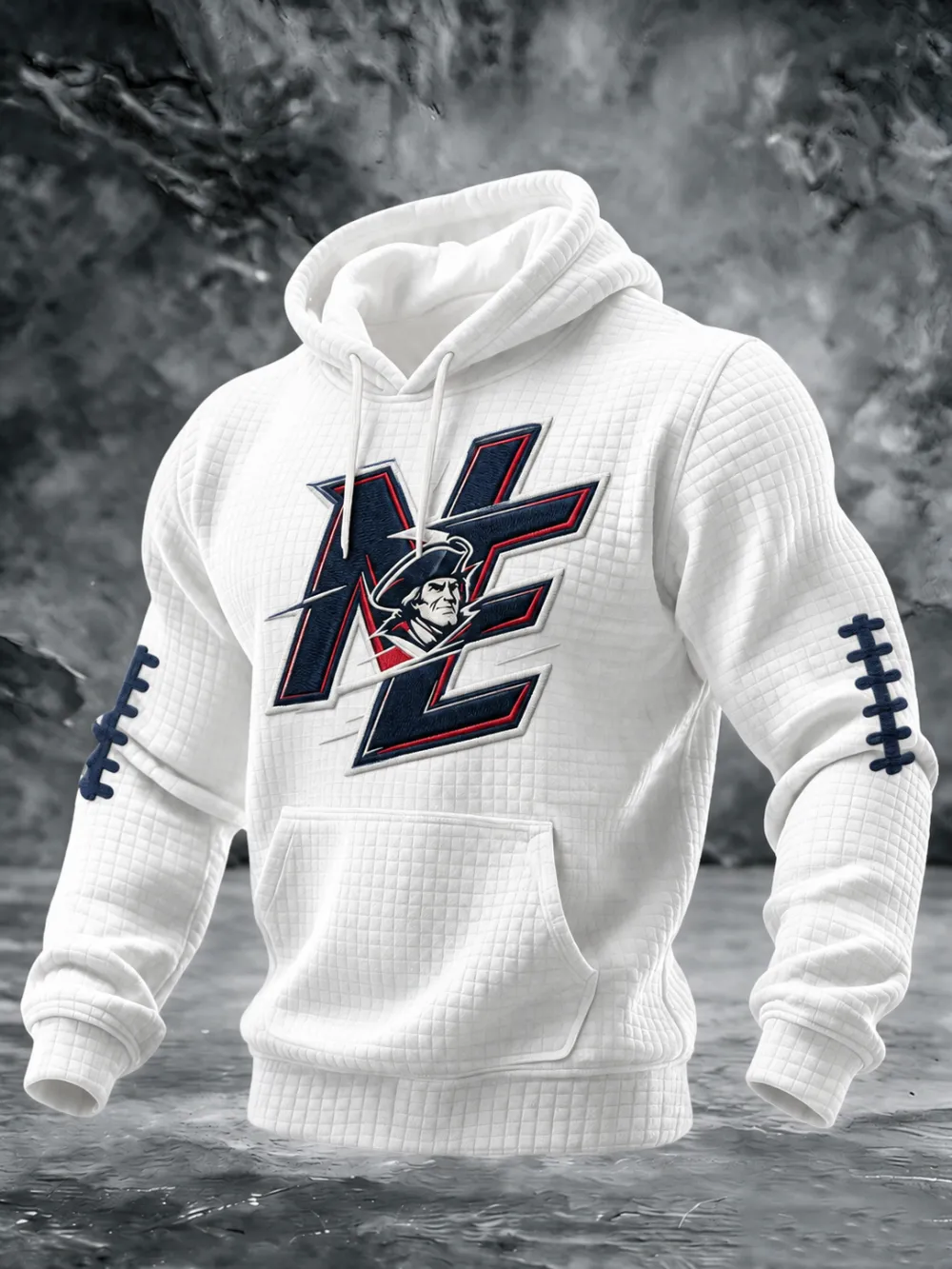 Men'S Football Fans Printed Hooded Sweatshirt