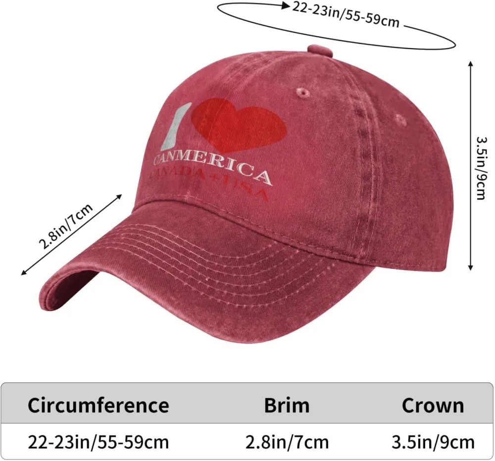 Funny Trump Oh Canada! 51st States Low Profile Cap Denim Hat