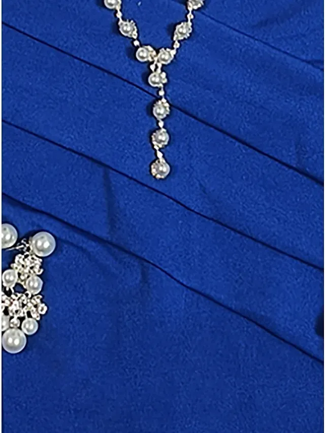 Women's Jumpsuit Solid Color Off Shoulder Elegant Wedding Party Wide Leg Regular Fit Long Sleeve Red Royal Blue S M L All Seasons