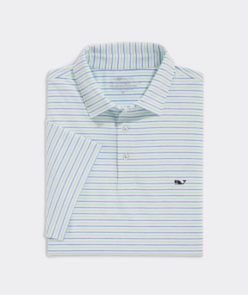 Tri-Color Bradley Stripe Sankaty Polo