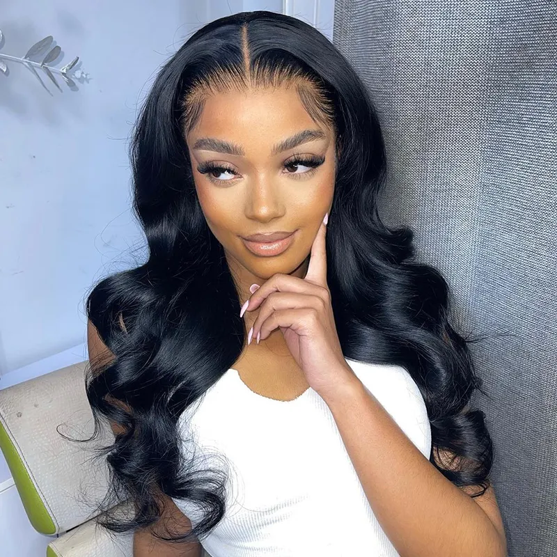 Sterly Body Wave Human Hair Bundles With 13x6 Lace Frontal Remy Human Hair Bundles With Closure Frontal