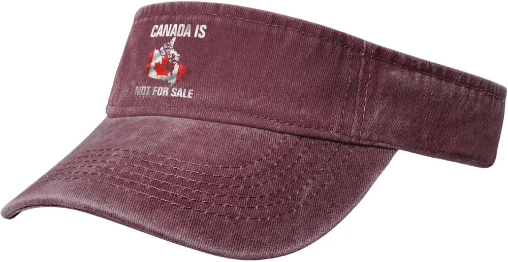 Canada is Not for Sale Sport Sun Visor Hats Empty Top Baseball Cap Cotton
