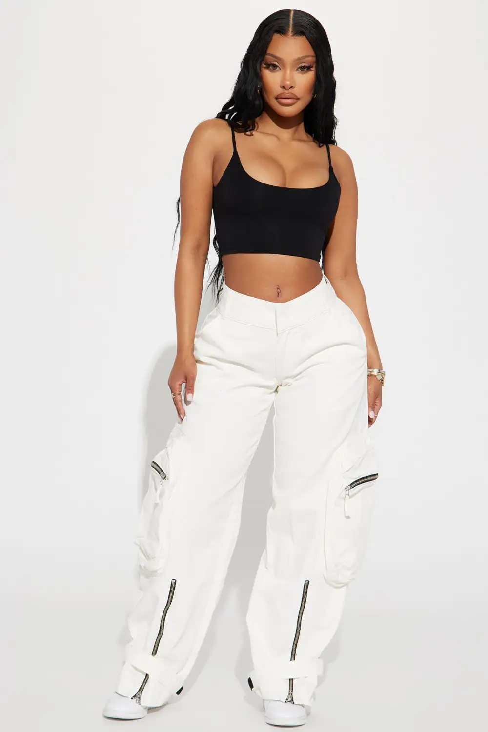 Keep It Low Key Crop Top - Black