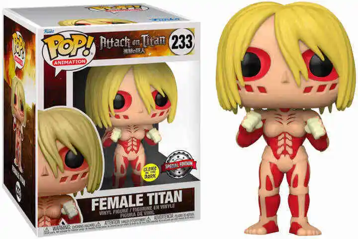 POP ANIME ATTACK ON TITAN FEMALE TITAN GITD FUNKO SPECIAL EDITION