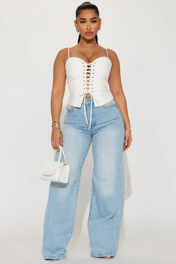 Take Me Out Corset Top - Off White