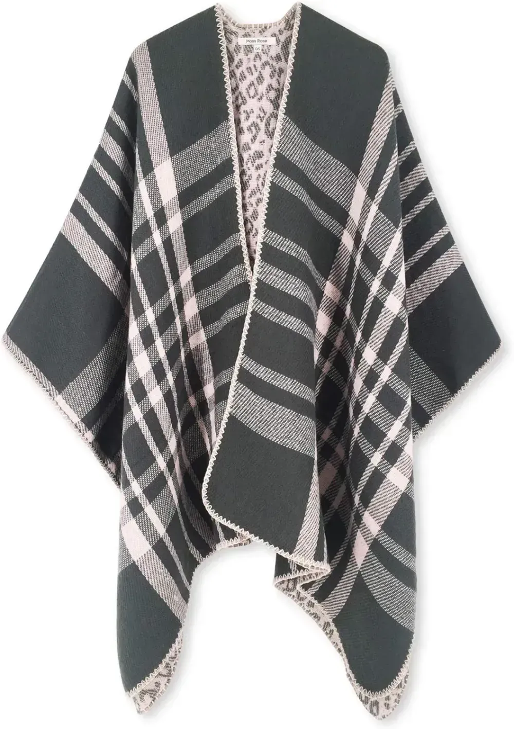 Women's Shawl Wrap Poncho Ruana Cape Open Front Cardigan Shawls for Fall Winter