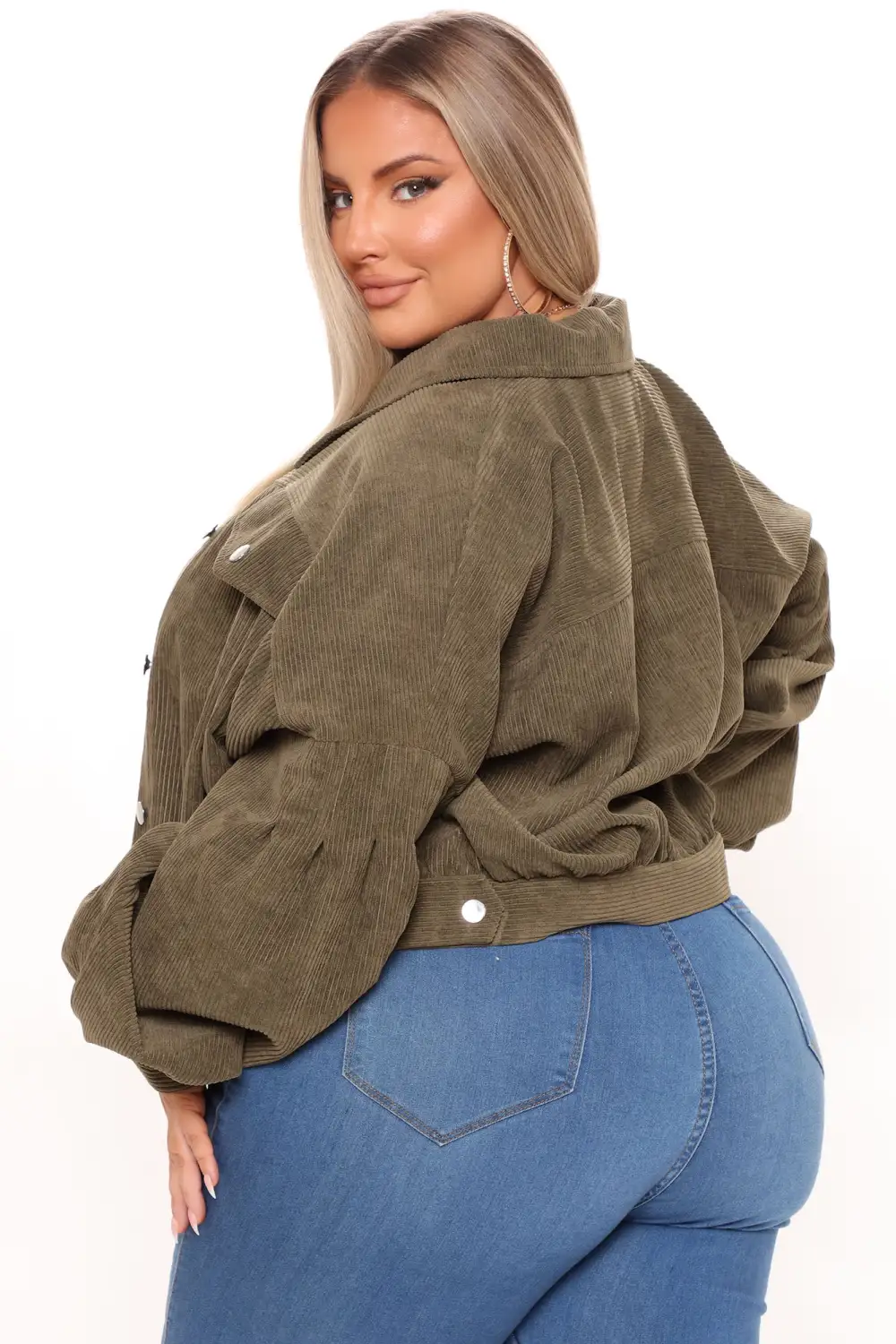 Road Tripping Corduroy Jacket - Olive