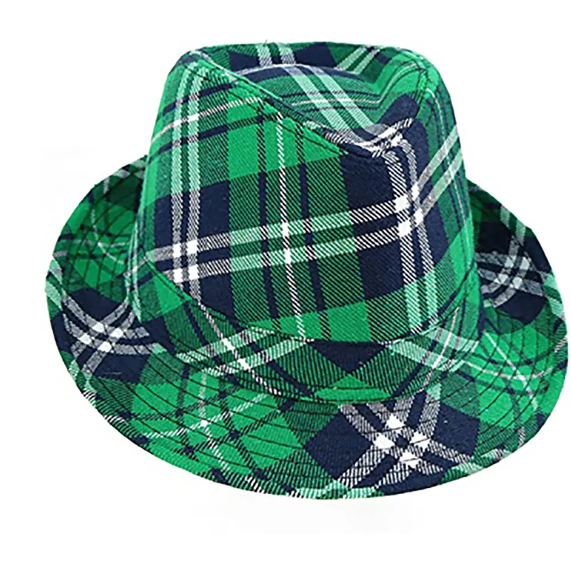 St. Patrick's Day Irish Green Checkered Hat