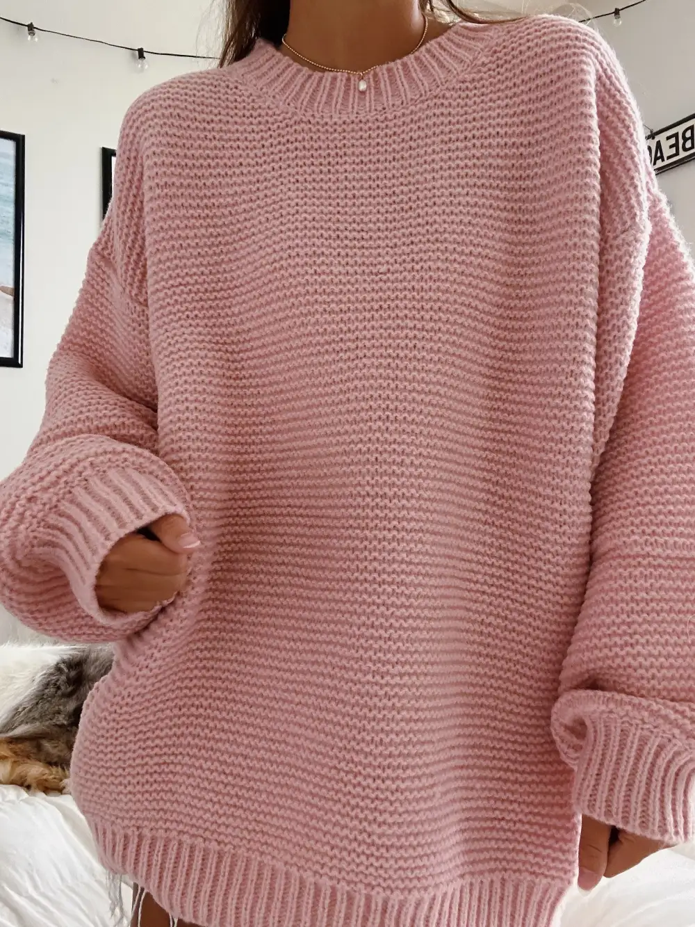 OVERSIZED CHUNKY SWEATER