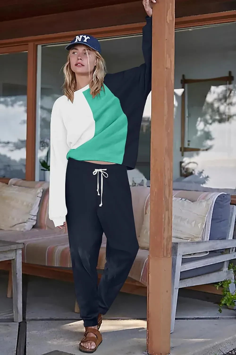 Lounge Sets for Women Two Piece Outfits Sweatsuits Sets Long Pant Loungewear Workout Athletic Tracksuits