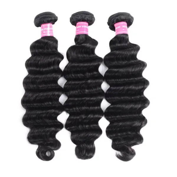 Sterly Unprocessed Loose Deep Wave Virgin Hair 3 Bundles with 13×4 Lace Frontal Hand-tied