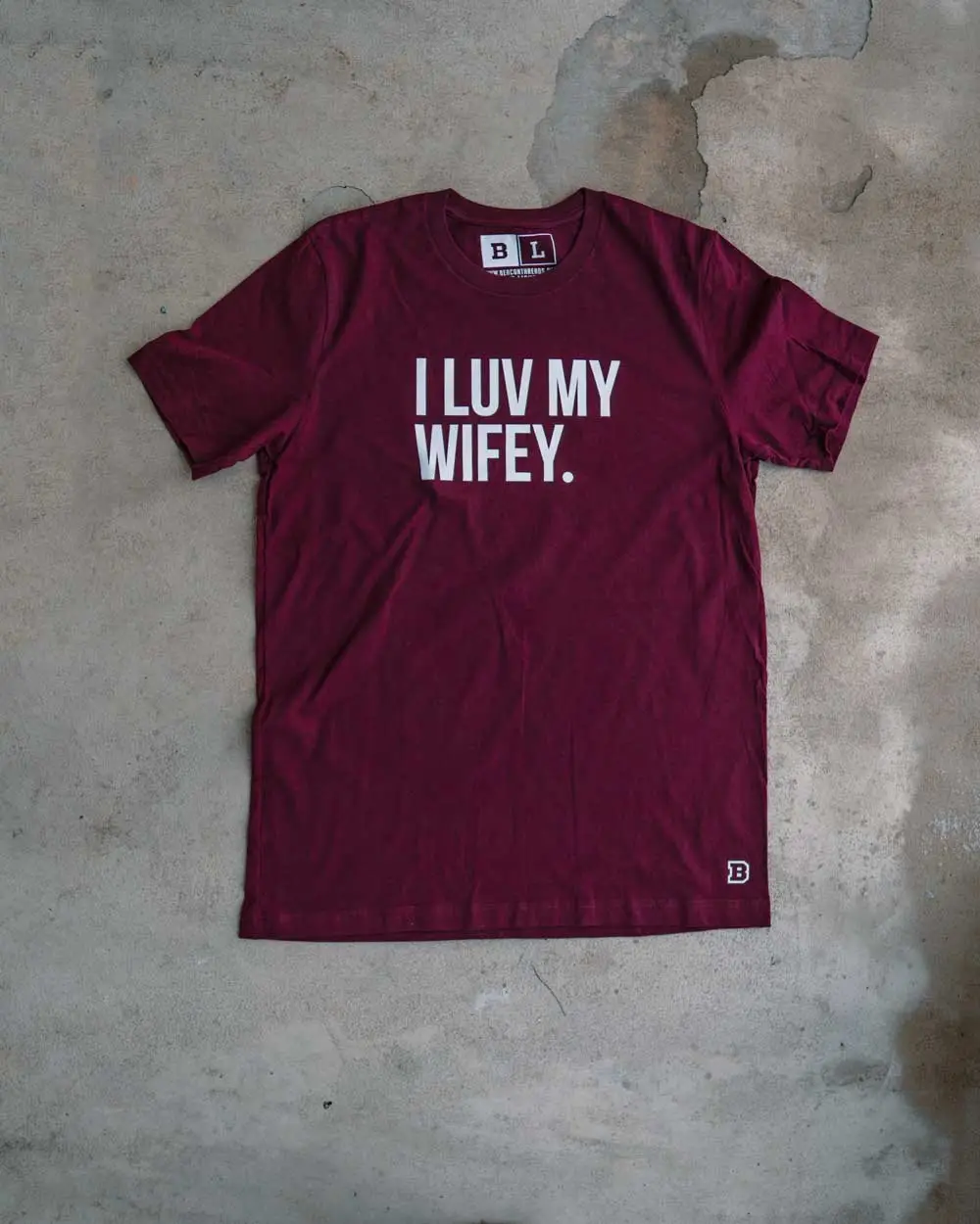 I Luv My Wifey Adult Box T-Shirt