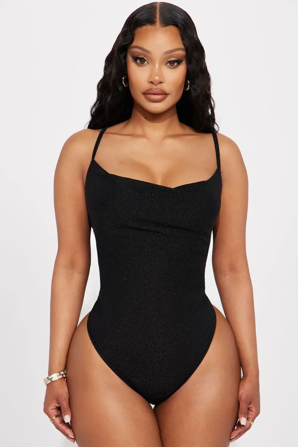 Shine A Little Bodysuit - Black