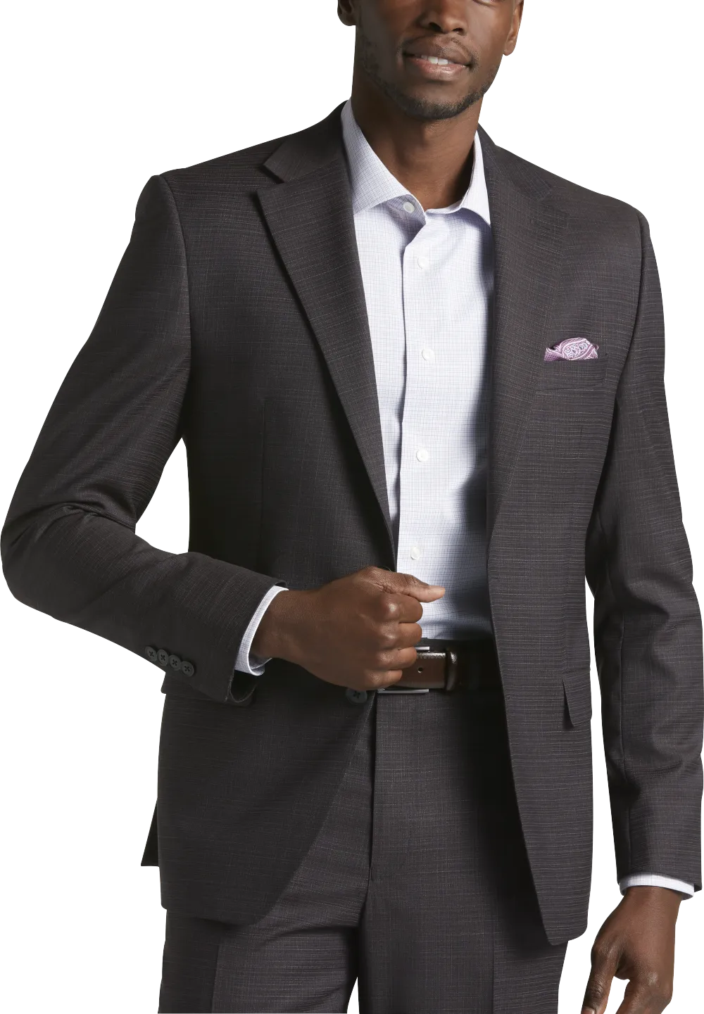 Michael Strahan Classic Fit Wool Blend Suit Jacket