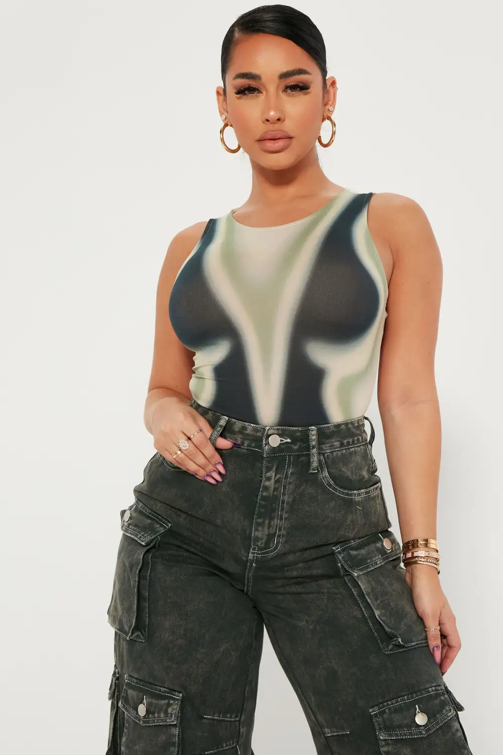Out Of Body Experience Bodysuit - Taupe