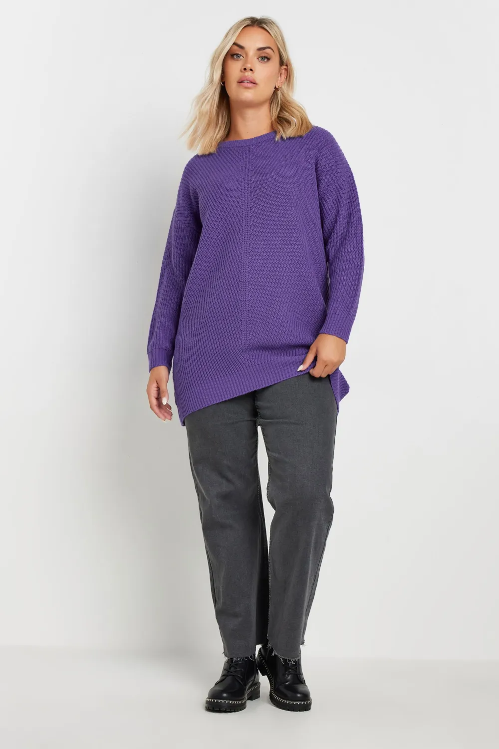 YOURS Curve Pink Essential Knitted Jumper