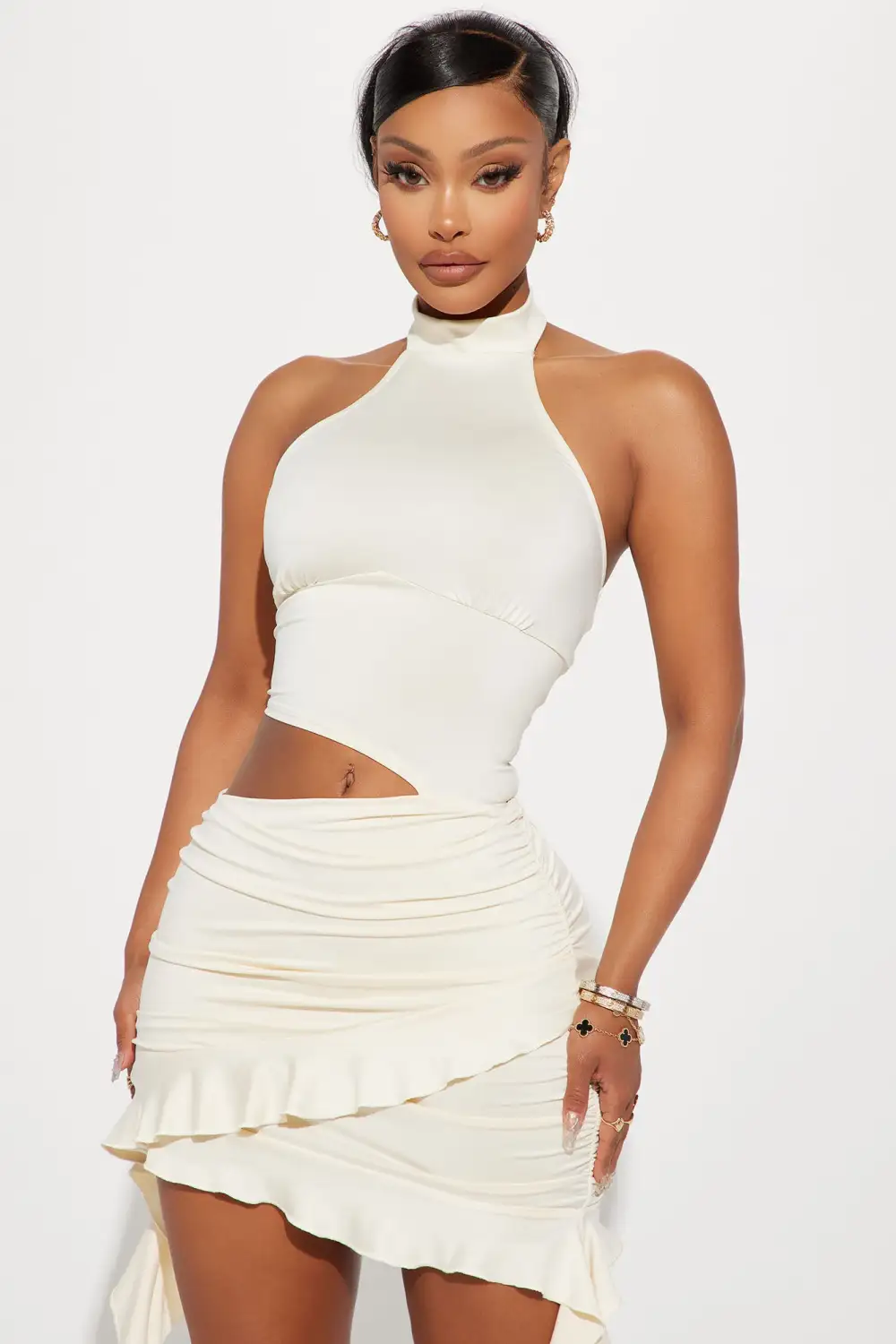 Hot For Life Mini Dress - Cream