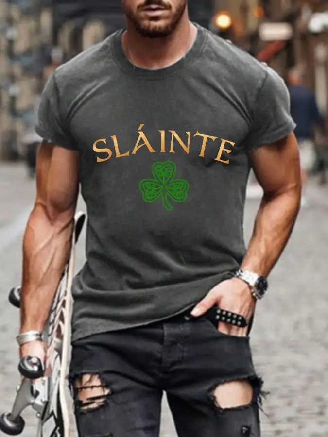Men's Slainte St. Patrick's Day Casual Tee