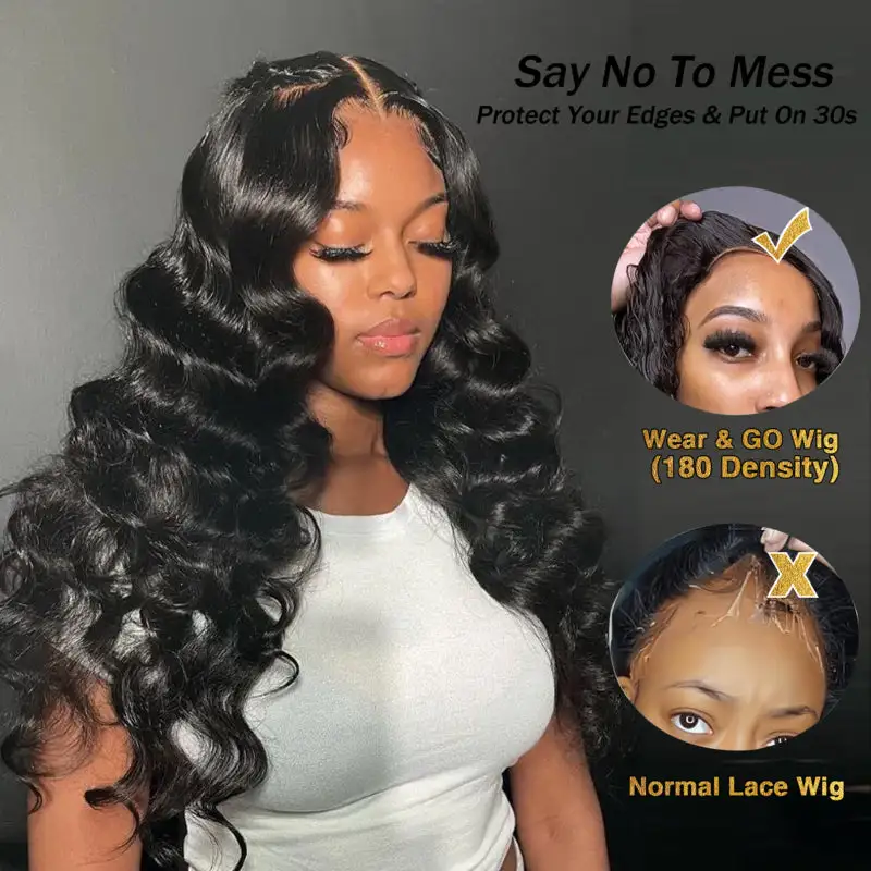 Flash Sale | Glueless Loose Deep Wave Closure Wig Pre-Max 16-34 Inches Human Hair Wigs