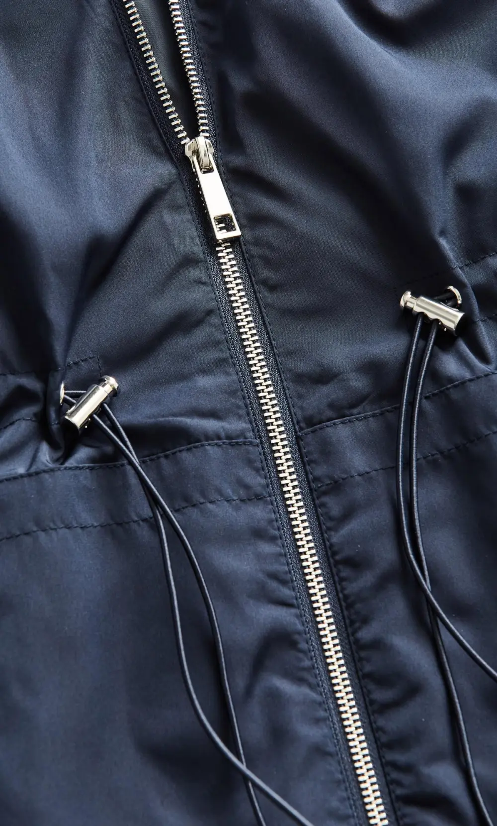 Evans Navy Blue Faux Fur Hooded Parka Coat