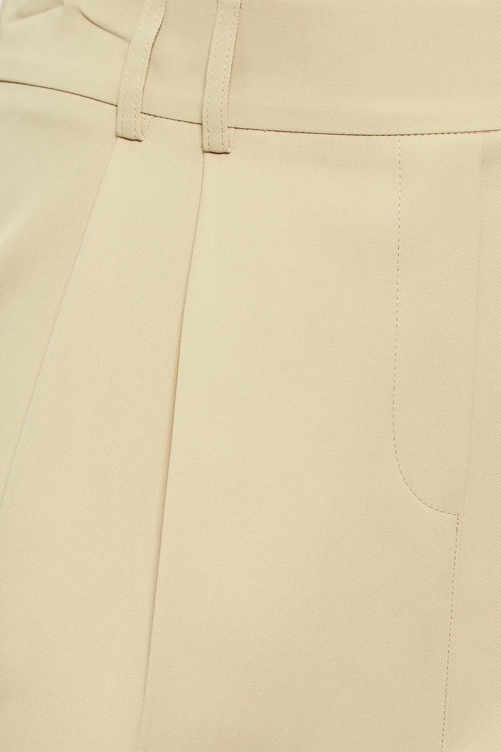 YOURS Curve Beige Brown Double Belted Tapered Trousers