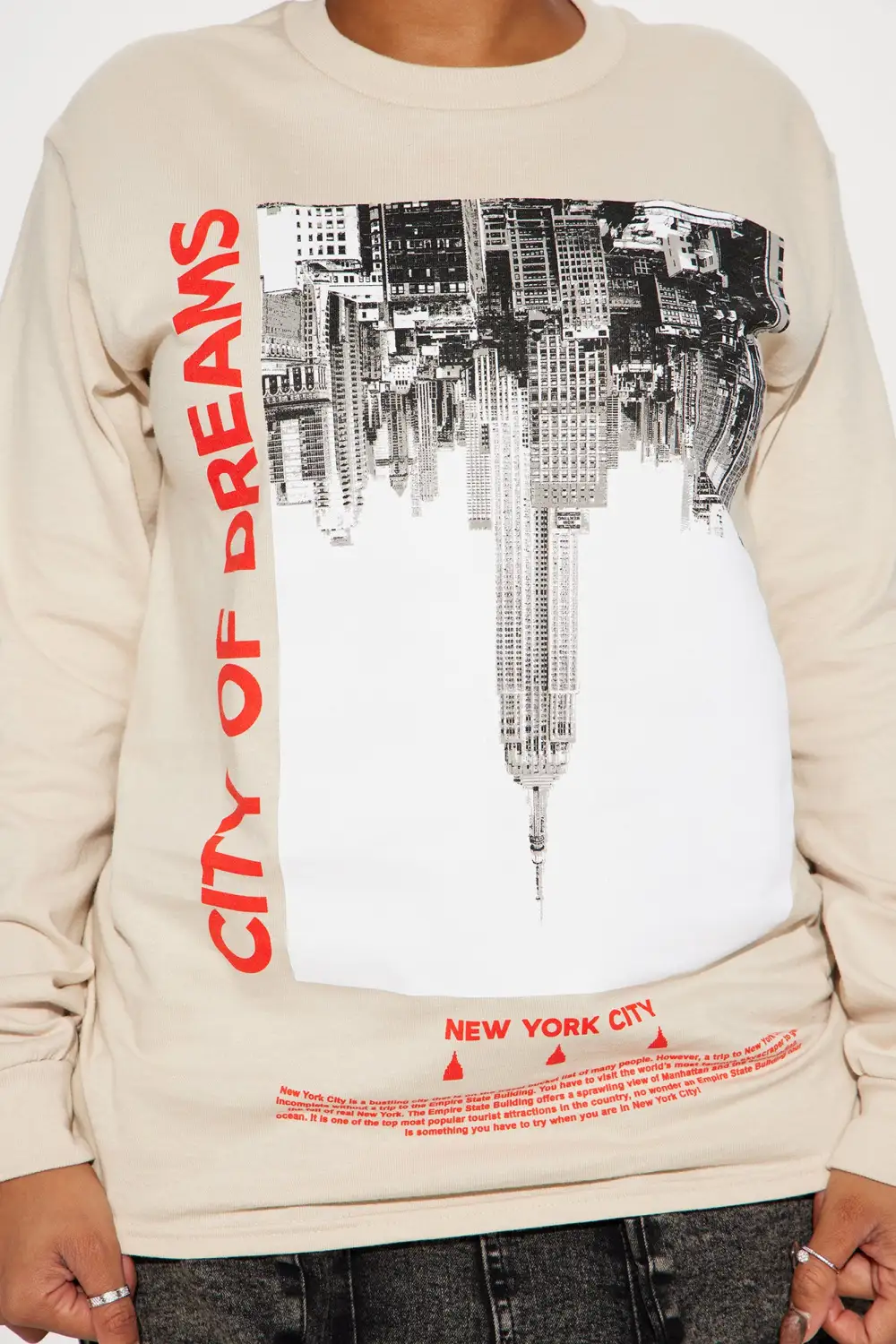 City of Dreams Long Sleeve Tee - Sand
