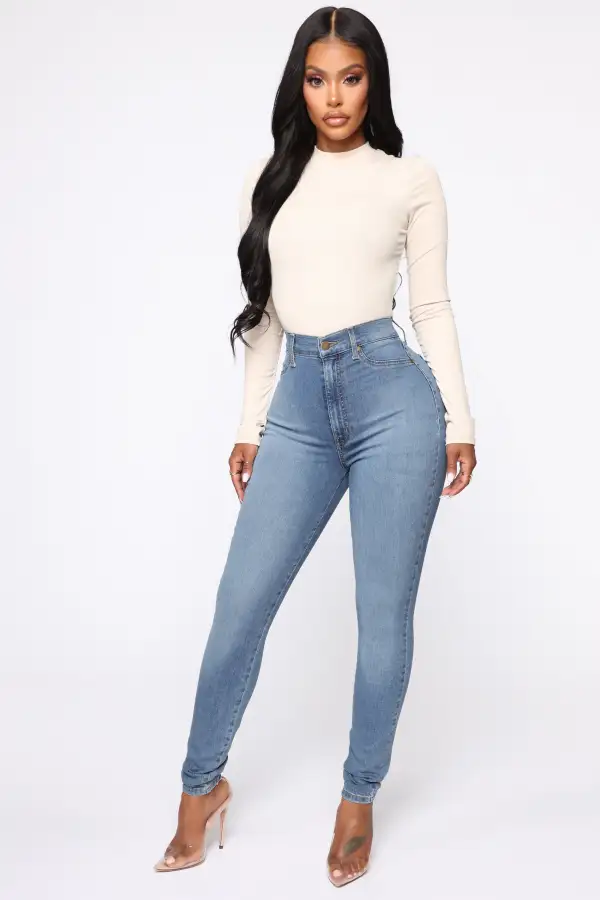 Flex Super High Rise Skinny Jeans - Light Wash