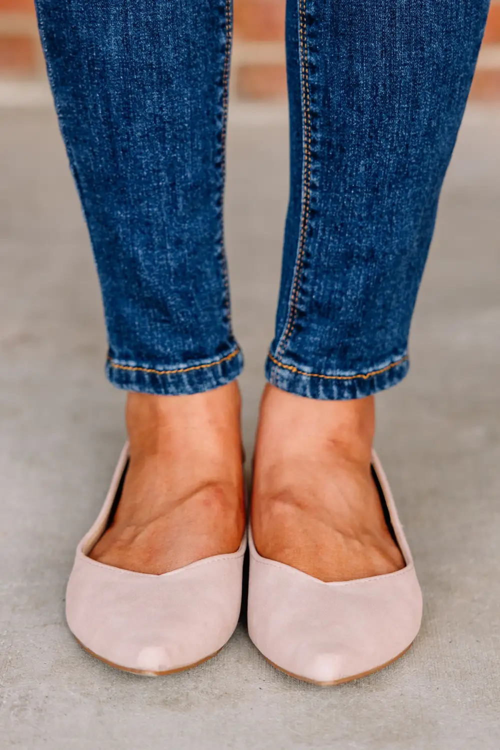 Can't Walk Away Blush Pink Flats