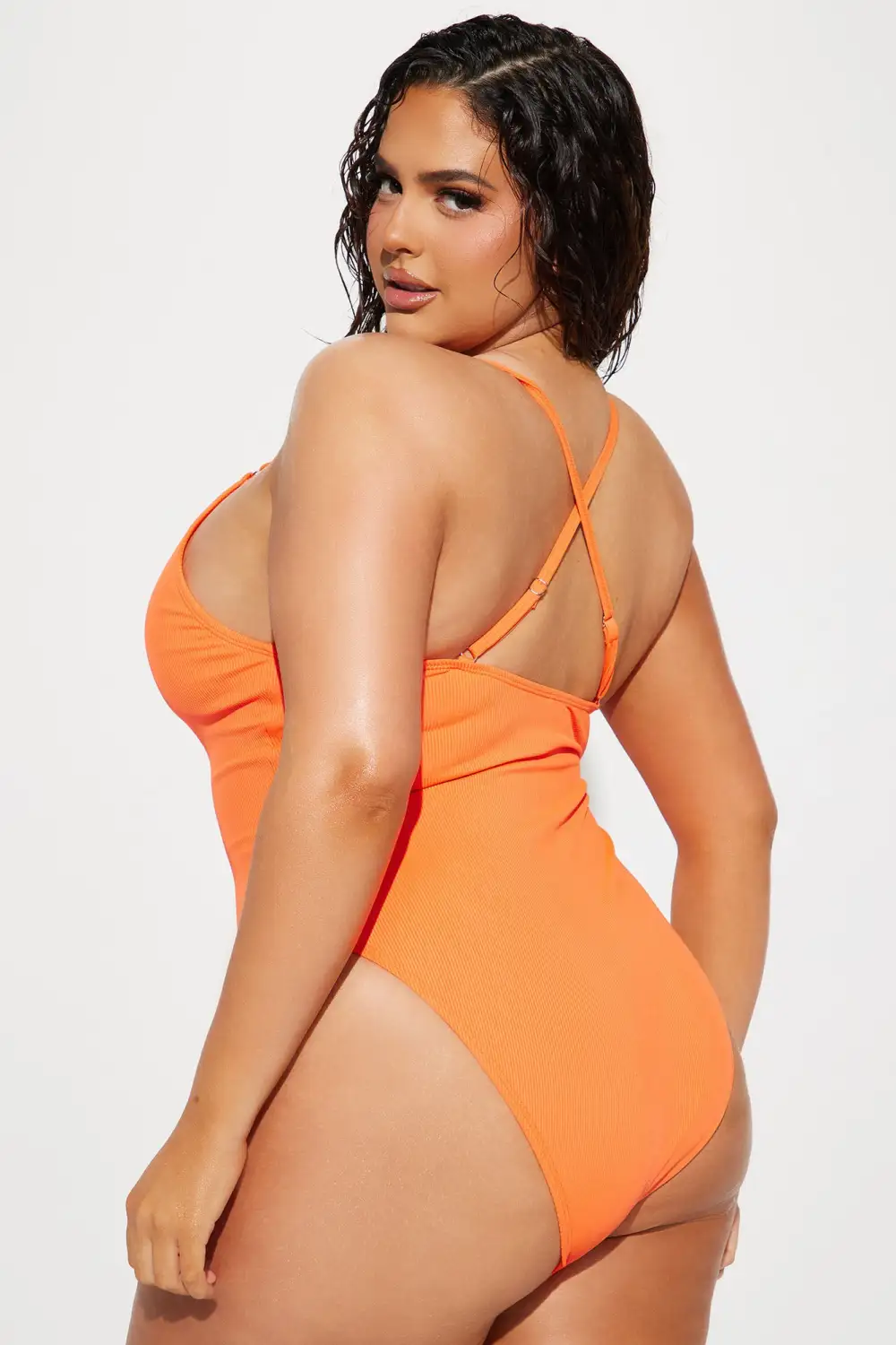 Davina 1 Piece Swimsuit  - Orange