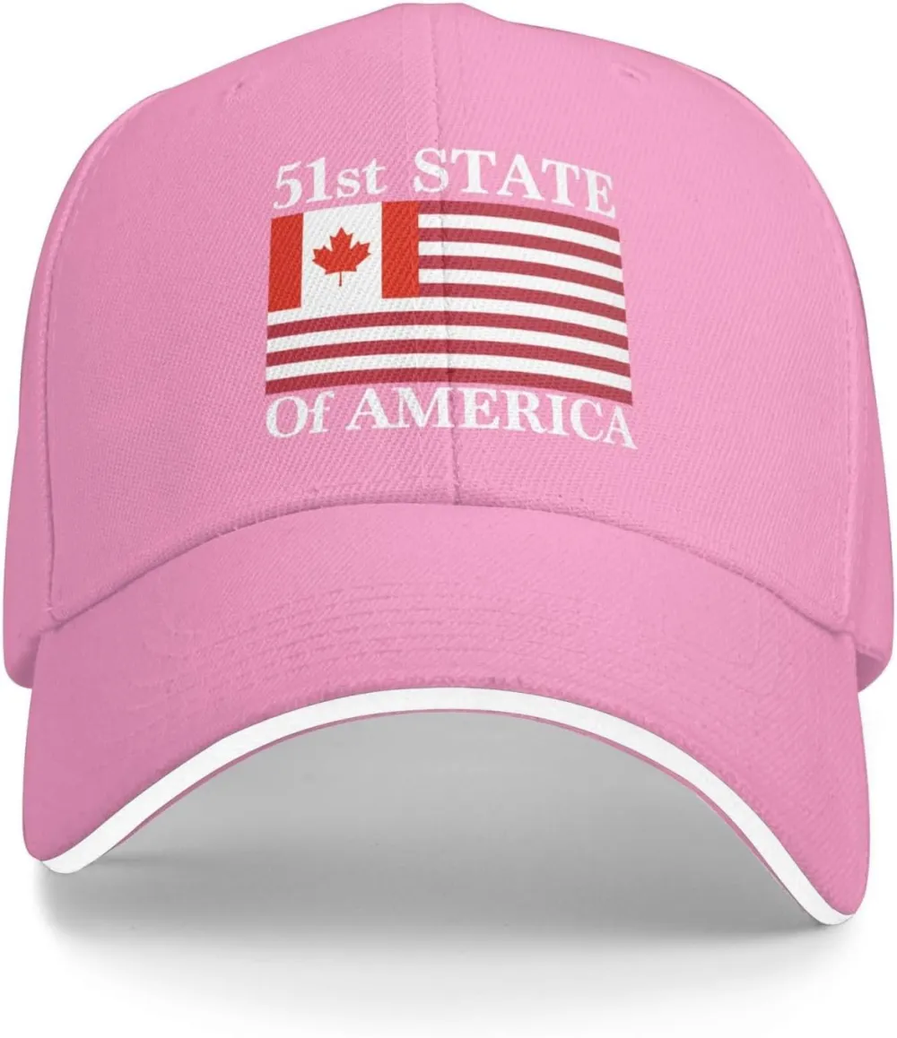 51st State Make Canada 51st State Hat Make America Canada Great Again Hat Cap for Men Women Black