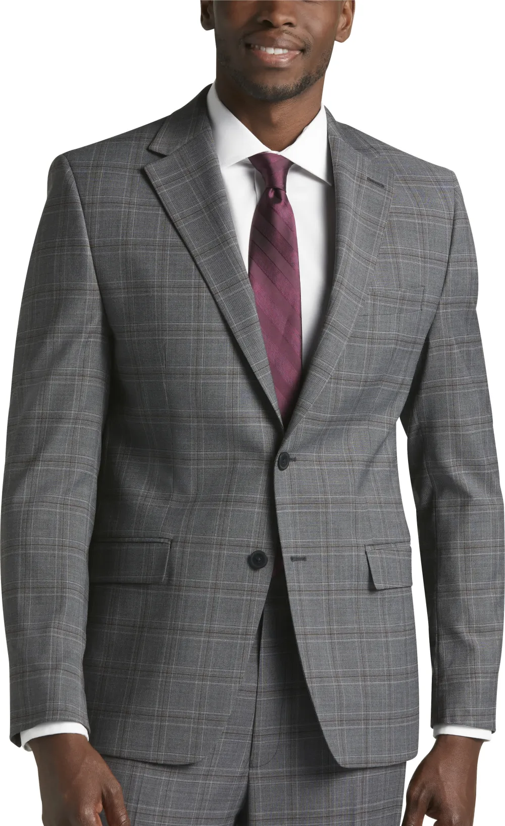 Michael Strahan Classic Fit Wool Blend Suit Jacket