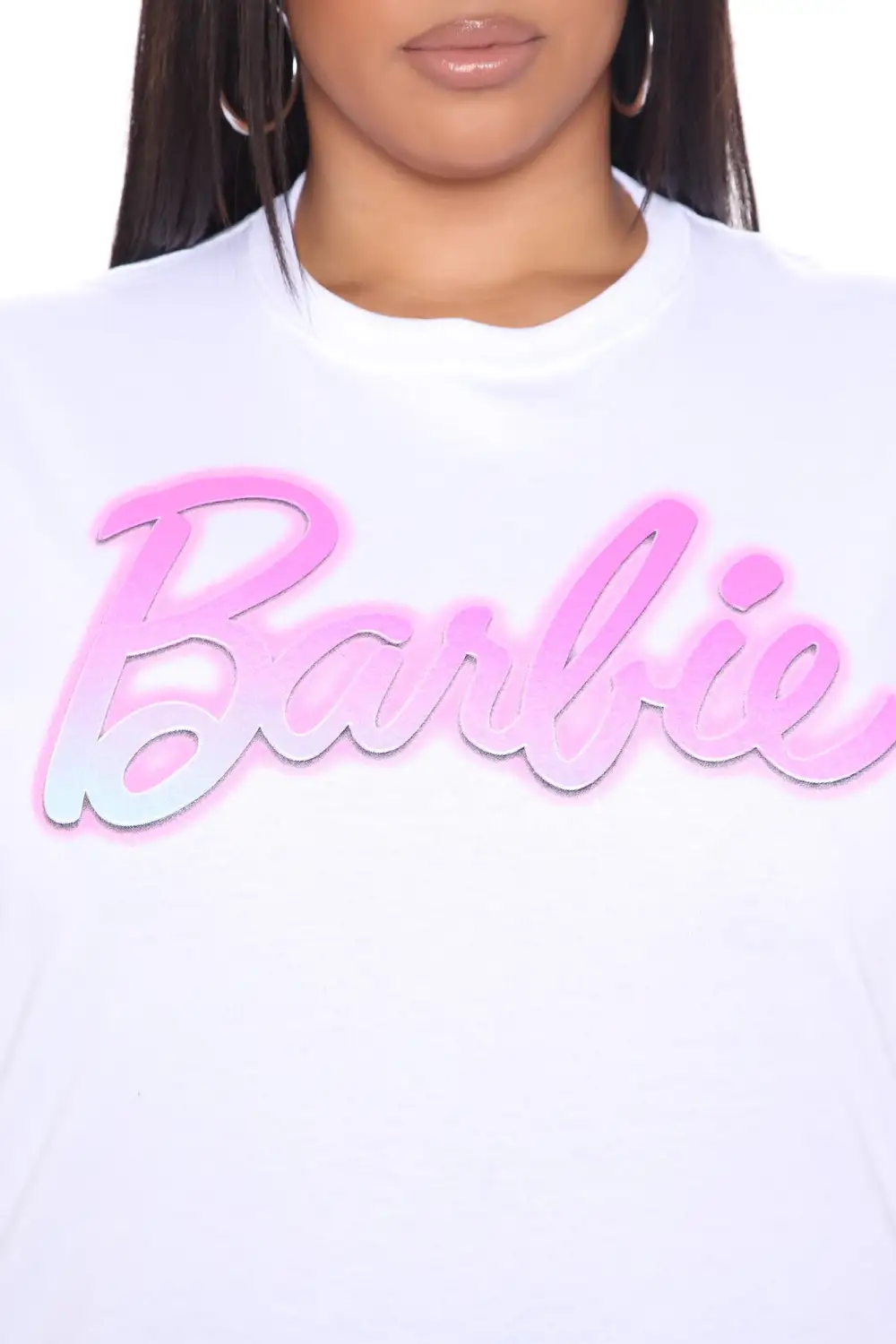 She's The Star Barbie Short Sleeve Top - White