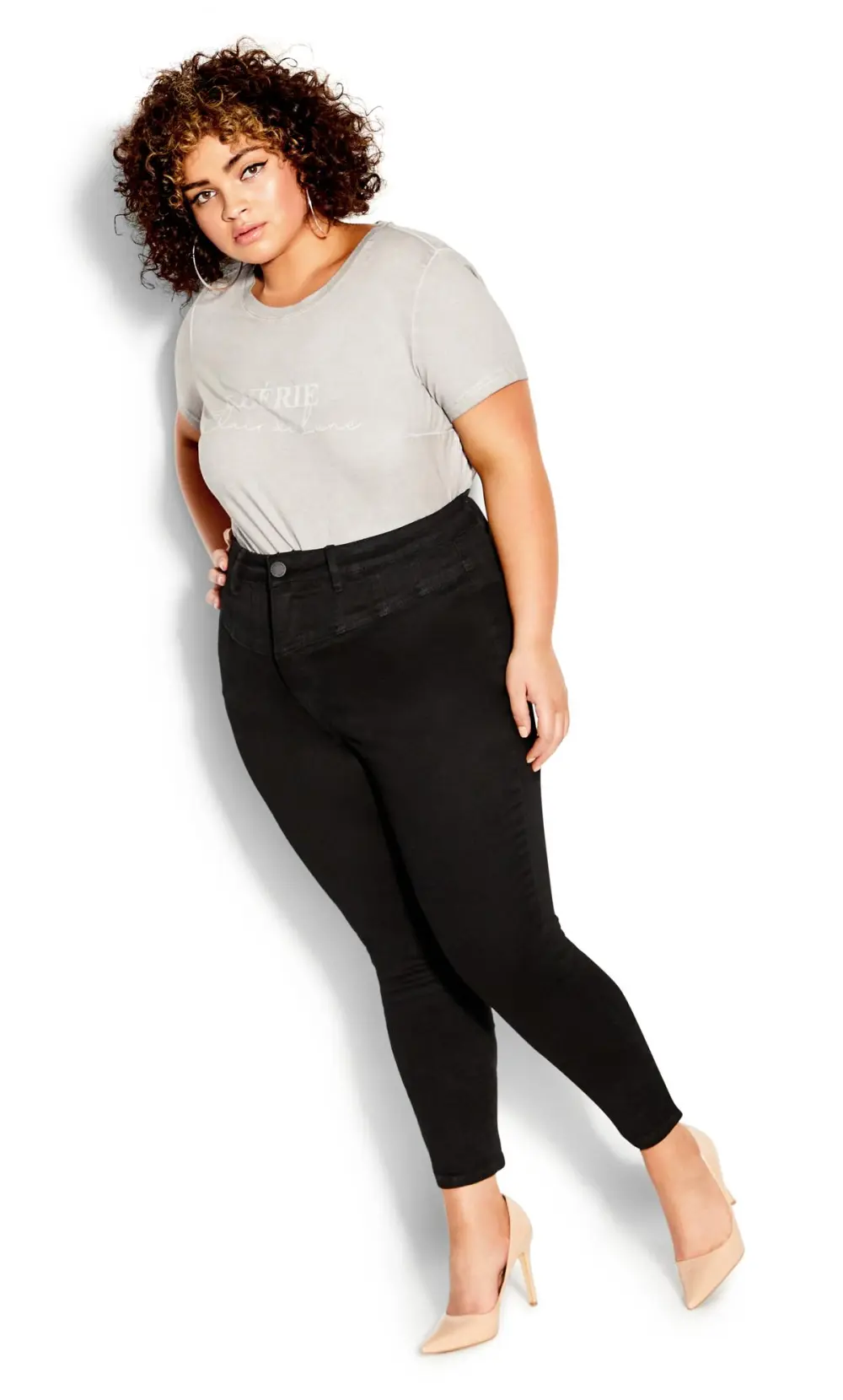 Evans Curve Black Skinny Jeans