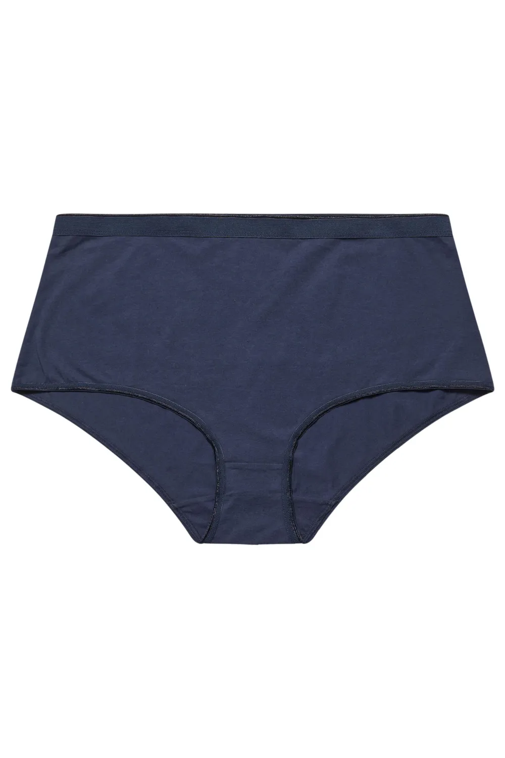 YOURS 5 PACK Curve Blue & White High Waisted Full Briefs