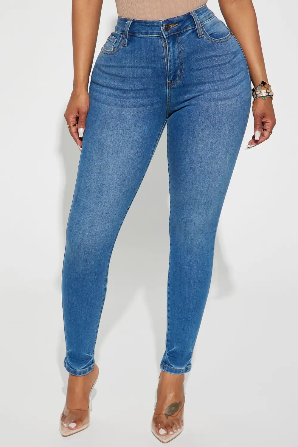 Hold You In Soft Stretch Skinny Jeans - Medium Wash