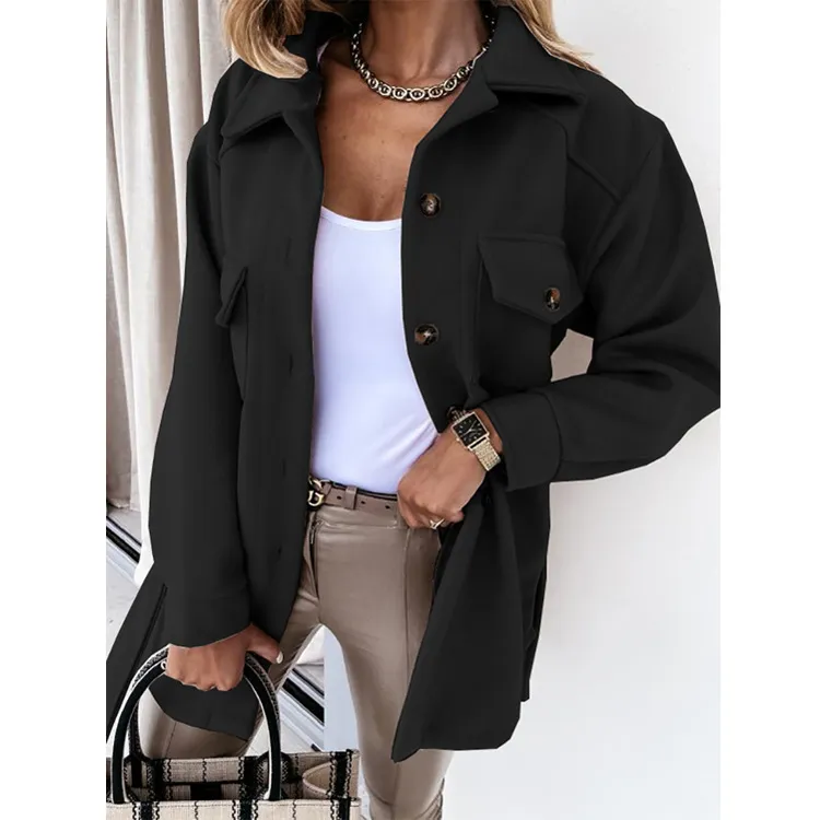 Belted pocket embellished open front jacket