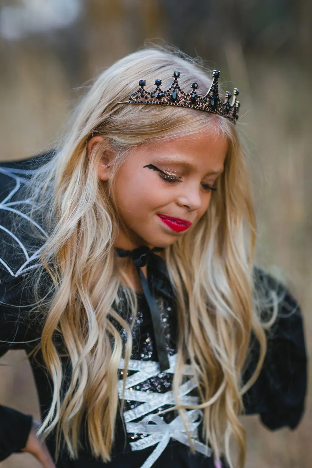 Black & Gold Vampire Queen Tiara