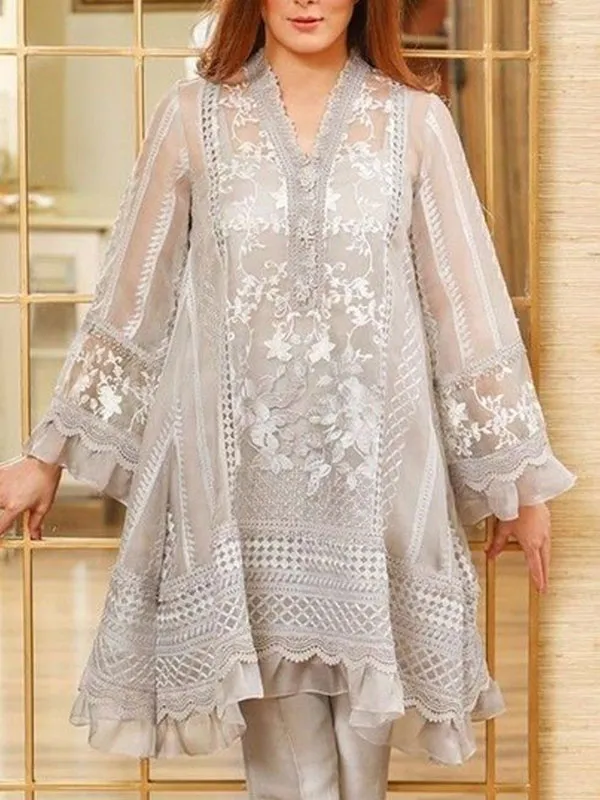 Lace temperament simple and elegant ladies suit