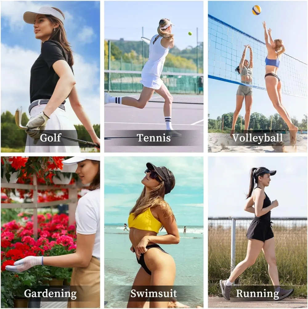 Canada 51st State Denim Visor Hat Adjustable Unisex Golf Sports Empty Top Cap