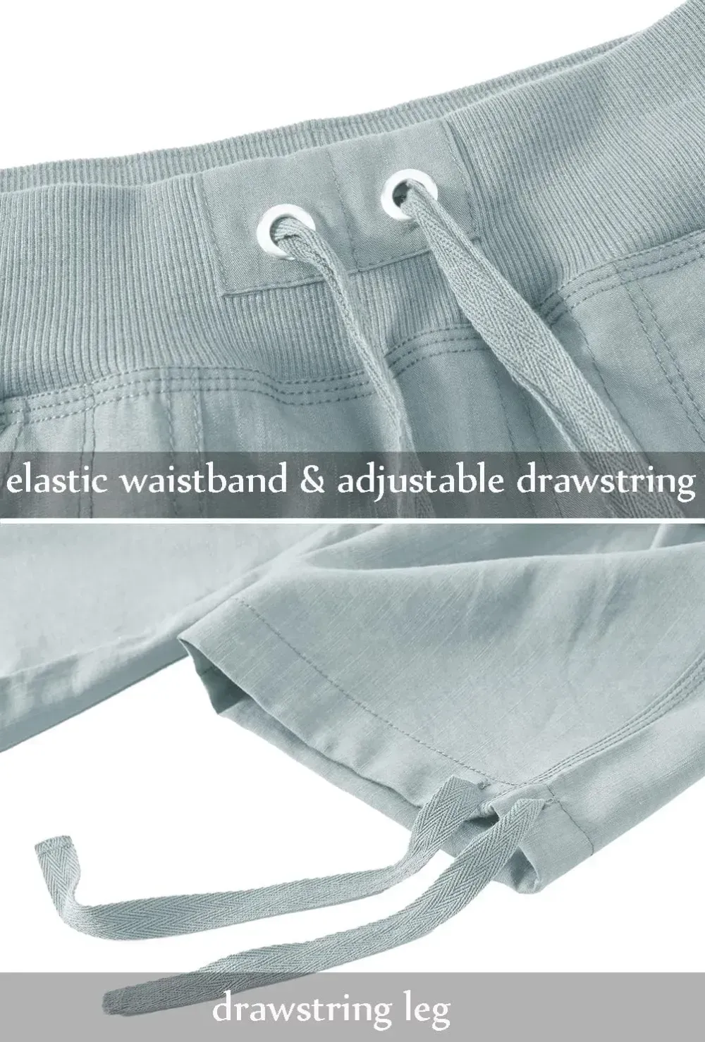 MoFiz Womens Capris with Pockets Loose Fit Casual Capri Pants Dressy Lightweight Ladies Baggy Cargo Pants for Hiking