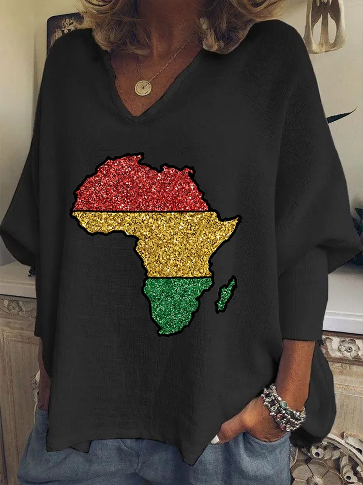 Women's June Festival V-neck T-shirt