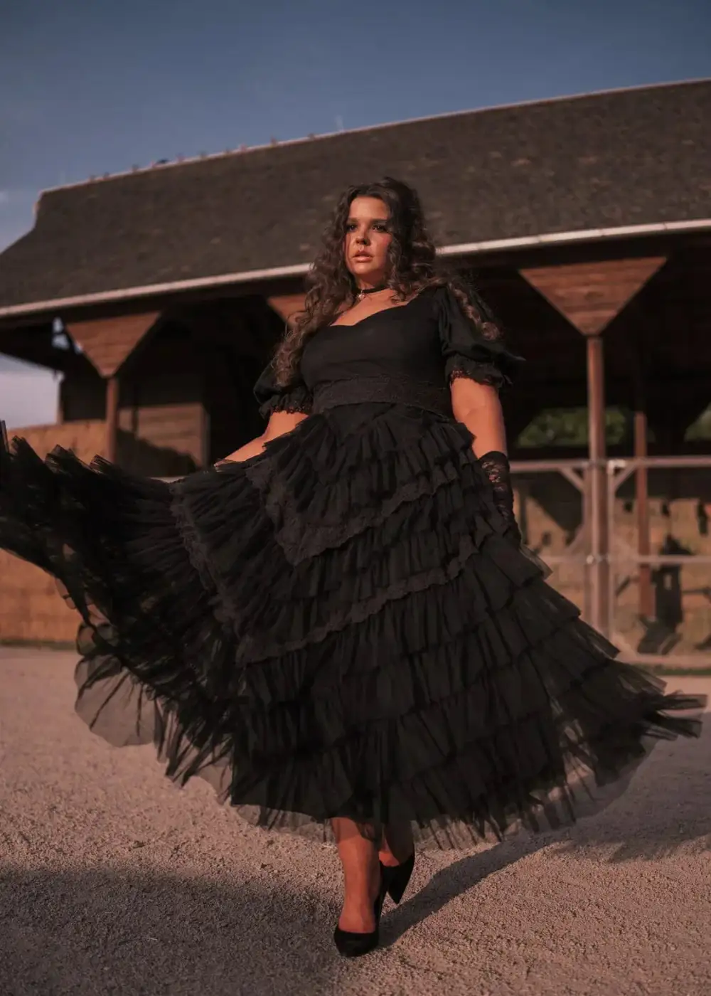 Thumbelina Dress Black