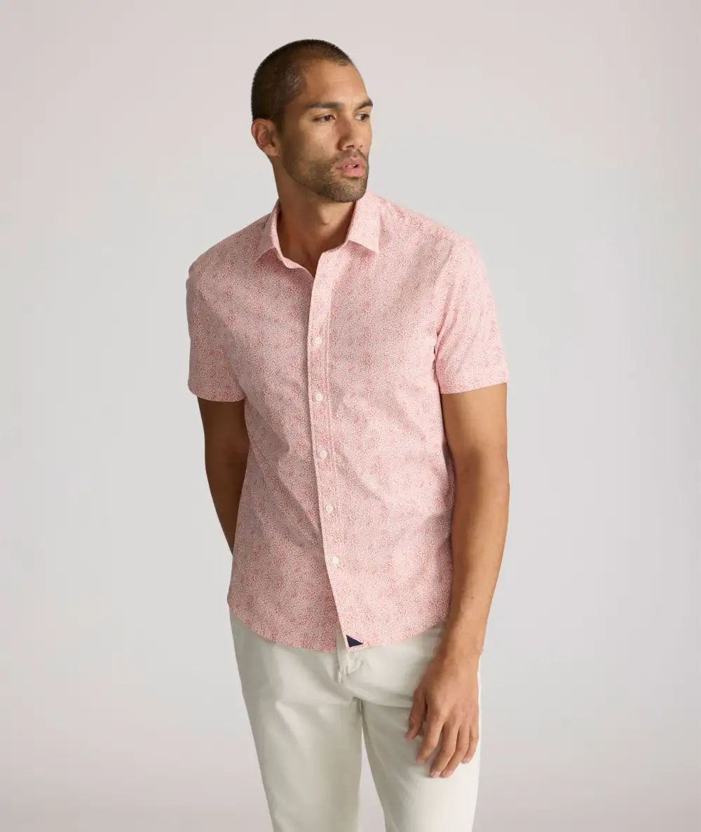 Stretch Cotton Short-Sleeve Coldwell Shirt