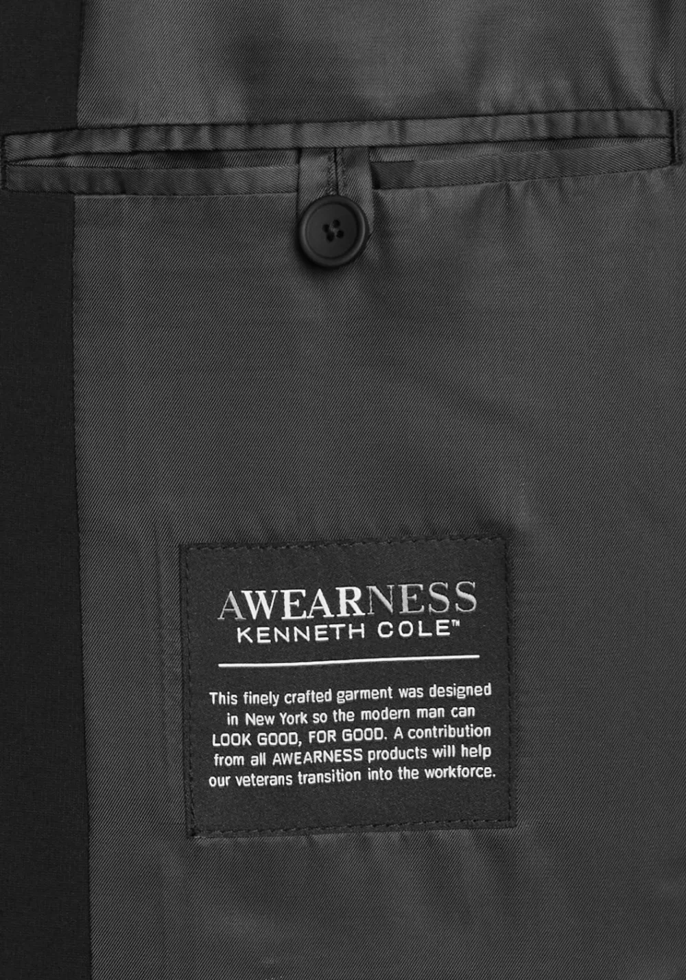 Awearness Kenneth Cole Slim Fit Knit Suit Jacket