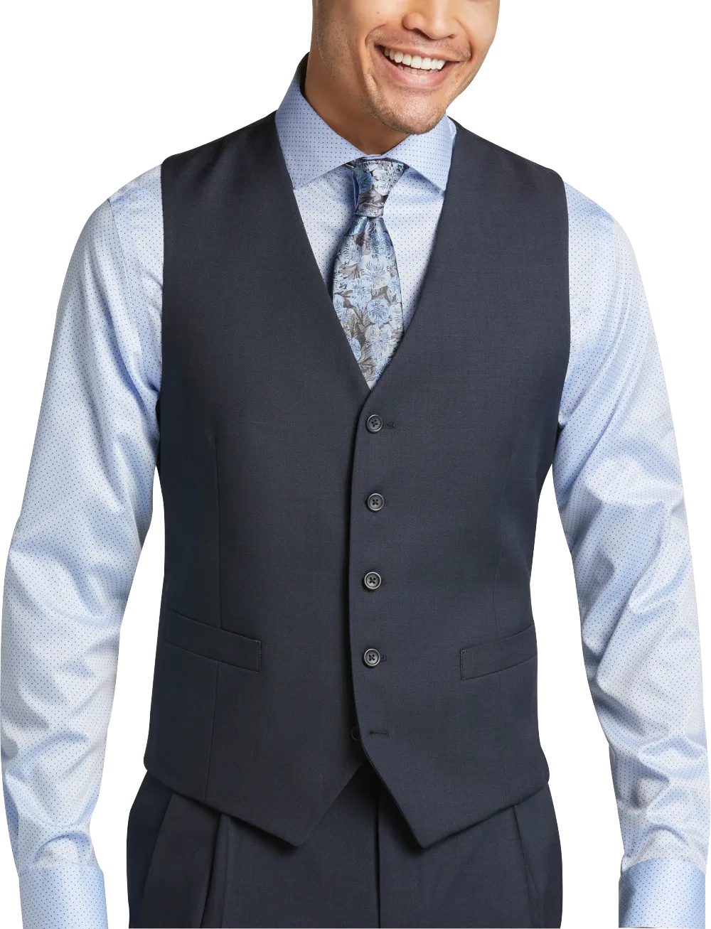 Pronto Uomo Platinum Modern Fit Wool Suit Vest