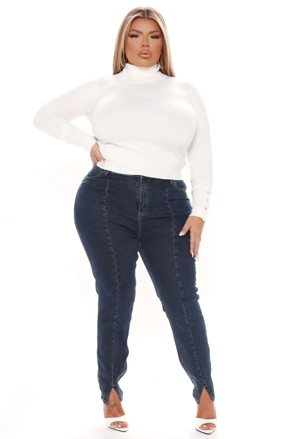 Meet Me Somewhere Turtle Neck Sweater - Ivory
