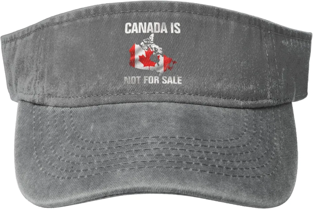 Canada is Not for Sale Sport Sun Visor Hats Empty Top Baseball Cap Cotton